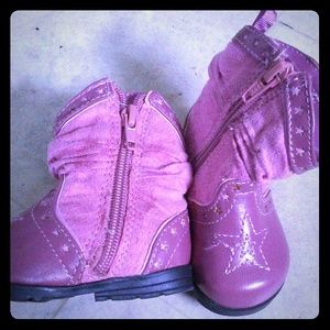Pink cowgirl boots